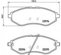 Комплект тормозных колодок, дисковый тормоз BREMBO P 10 057 P10057 BREMBO - купить в магазине запчастей по Украине