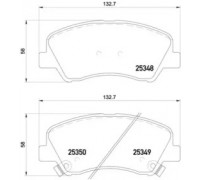 Комплект тормозных колодок, дисковый тормоз BREMBO P 18 025 P18025 BREMBO - купить в магазине запчастей по Украине