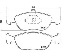 Комплект тормозных колодок, дисковый тормоз BREMBO P 23 081 P23081 BREMBO - купить в магазине запчастей по Украине