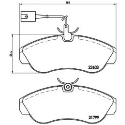 Комплект тормозных колодок, дисковый тормоз P23084 BREMBO - купить в магазине запчастей по Украине