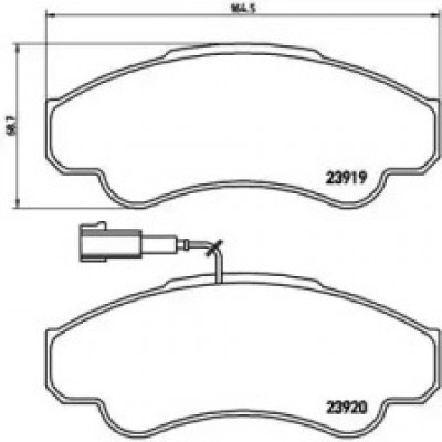 Комплект тормозных колодок, дисковый тормоз P23092 BREMBO - купить в магазине запчастей по Украине