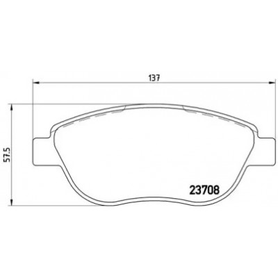 Комплект тормозных колодок, дисковый тормоз P23119 BREMBO - купить в магазине запчастей по Украине