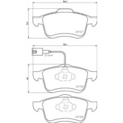 Комплект тормозных колодок, дисковый тормоз P23130 BREMBO - купить в магазине запчастей по Украине