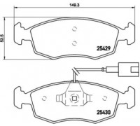 Комплект тормозных колодок, дисковый тормоз BREMBO P 23 138 P23138 BREMBO - купить в магазине запчастей по Украине