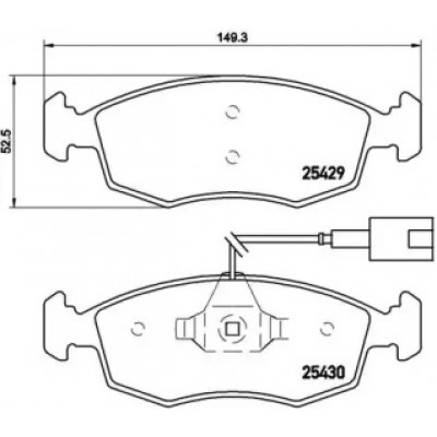 Комплект тормозных колодок, дисковый тормоз P23138 BREMBO - купить в магазине запчастей по Украине