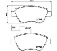 Комплект тормозных колодок, дисковый тормоз BREMBO P 23 141 P23141 BREMBO - купити в магазині запчастин по Україні