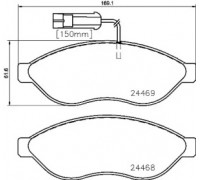 Комплект тормозных колодок, дисковый тормоз BREMBO P 23 143 P23143 BREMBO - купить в магазине запчастей по Украине