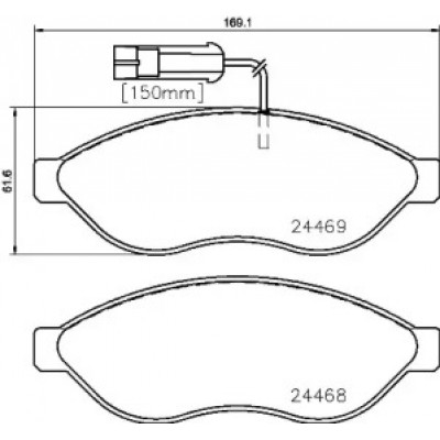Комплект тормозных колодок, дисковый тормоз P23143 BREMBO - купить в магазине запчастей по Украине