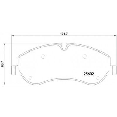 Комплект тормозных колодок, дисковый тормоз P24152 BREMBO - купить в магазине запчастей по Украине