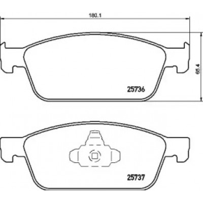 Комплект тормозных колодок, дисковый тормоз P24157 BREMBO - купить в магазине запчастей по Украине
