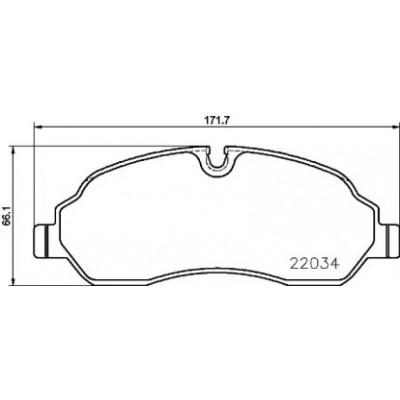 Комплект тормозных колодок, дисковый тормоз P24171 BREMBO - купить в магазине запчастей по Украине