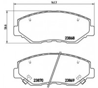 Комплект тормозных колодок, дисковый тормоз BREMBO P 28 035 P28035 BREMBO - купить в магазине запчастей по Украине