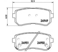Комплект тормозных колодок, дисковый тормоз BREMBO P 30 046 P30046 BREMBO - купить в магазине запчастей по Украине