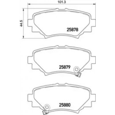 Комплект тормозных колодок, дисковый тормоз P49049 BREMBO - купить в магазине запчастей по Украине