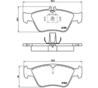 Комплект тормозных колодок, дисковый тормоз BREMBO P 50 023 P50023 BREMBO - купить в магазине запчастей по Украине