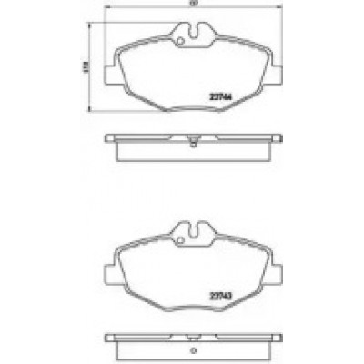 Комплект тормозных колодок, дисковый тормоз P50049 BREMBO - купить в магазине запчастей по Украине