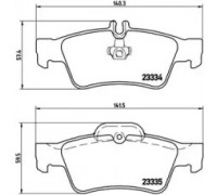 Комплект тормозных колодок, дисковый тормоз BREMBO P 50 052 P50052 BREMBO - купить в магазине запчастей по Украине