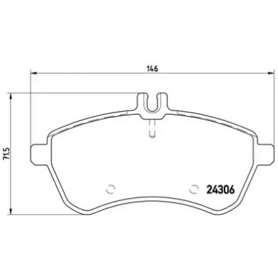 Комплект тормозных колодок, дисковый тормоз P50067 BREMBO - купить в магазине запчастей по Украине