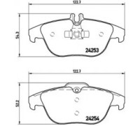Комплект тормозных колодок, дисковый тормоз BREMBO P 50 068 P50068 BREMBO - купить в магазине запчастей по Украине