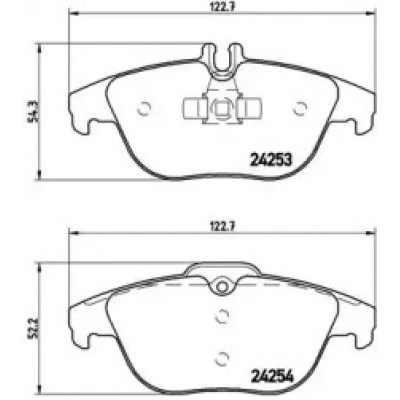 Комплект тормозных колодок, дисковый тормоз P50068 BREMBO - купить в магазине запчастей по Украине