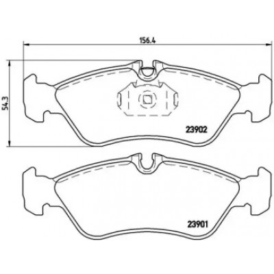 Комплект тормозных колодок, дисковый тормоз P50082 BREMBO - купить в магазине запчастей по Украине