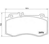 Комплект тормозных колодок, дисковый тормоз BREMBO P 50 087 P50087 BREMBO - купить в магазине запчастей по Украине