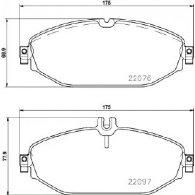 Комплект тормозных колодок, дисковый тормоз P50124 BREMBO - купить в магазине запчастей по Украине
