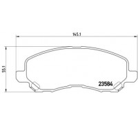 Комплект тормозных колодок, дисковый тормоз BREMBO P 54 030 P54030 BREMBO - купить в магазине запчастей по Украине