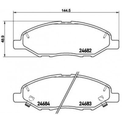 Комплект тормозных колодок, дисковый тормоз P56088 BREMBO - купить в магазине запчастей по Украине