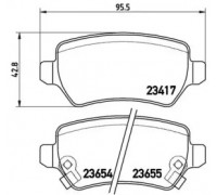 Комплект тормозных колодок, дисковый тормоз BREMBO P 59 038 P59038 BREMBO - купить в магазине запчастей по Украине
