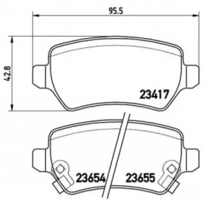 Комплект тормозных колодок, дисковый тормоз P59038 BREMBO - купить в магазине запчастей по Украине