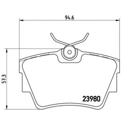 Комплект тормозных колодок, дисковый тормоз P59041 BREMBO - купить в магазине запчастей по Украине
