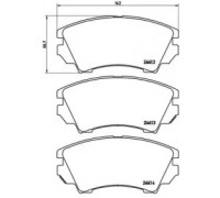 Комплект тормозных колодок, дисковый тормоз BREMBO P 59 055 P59055 BREMBO - купить в магазине запчастей по Украине