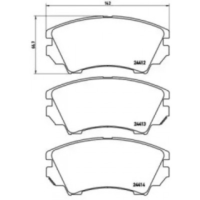 Комплект тормозных колодок, дисковый тормоз P59055 BREMBO - купить в магазине запчастей по Украине