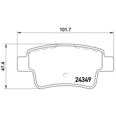 Комплект тормозных колодок, дисковый тормоз P59057 BREMBO - купить в магазине запчастей по Украине