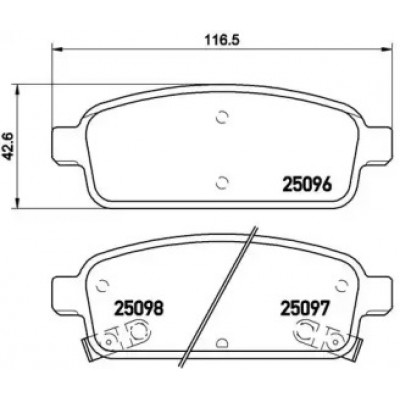 Комплект тормозных колодок, дисковый тормоз P59080 BREMBO - купить в магазине запчастей по Украине