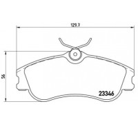 Комплект тормозных колодок, дисковый тормоз BREMBO P 61 069 P61069 BREMBO - купить в магазине запчастей по Украине