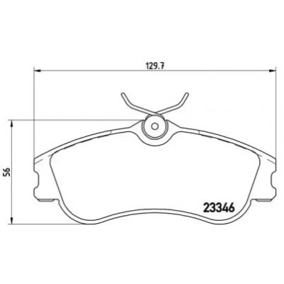 Комплект тормозных колодок, дисковый тормоз P61069 BREMBO - купить в магазине запчастей по Украине