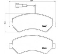 Комплект тормозных колодок, дисковый тормоз BREMBO P 61 118 P61118 BREMBO - купить в магазине запчастей по Украине