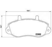 Комплект тормозных колодок, дисковый тормоз BREMBO P 68 025 P68025 BREMBO - купить в магазине запчастей по Украине