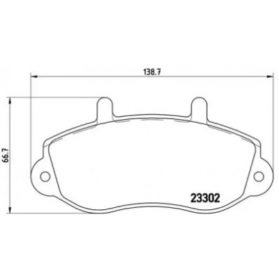 Комплект тормозных колодок, дисковый тормоз P68025 BREMBO - купить в магазине запчастей по Украине