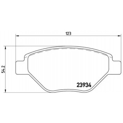 Комплект тормозных колодок, дисковый тормоз P68031 BREMBO - купить в магазине запчастей по Украине