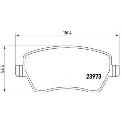 Комплект тормозных колодок, дисковый тормоз P68033 BREMBO - купить в магазине запчастей по Украине