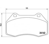 Комплект тормозных колодок, дисковый тормоз BREMBO P 68 036 P68036 BREMBO - купить в магазине запчастей по Украине