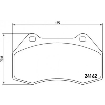 Комплект тормозных колодок, дисковый тормоз P68036 BREMBO - купить в магазине запчастей по Украине