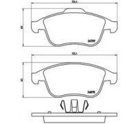 Комплект тормозных колодок, дисковый тормоз BREMBO P 68 045 P68045 BREMBO - купить в магазине запчастей по Украине