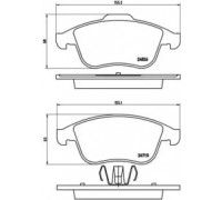 Комплект тормозных колодок, дисковый тормоз BREMBO P 68 047 P68047 BREMBO - купить в магазине запчастей по Украине