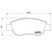 Комплект тормозных колодок, дисковый тормоз BREMBO P 68 049 P68049 BREMBO - купить в магазине запчастей по Украине
