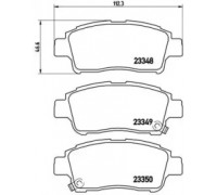Комплект тормозных колодок, дисковый тормоз BREMBO P 83 050 P83050 BREMBO - купить в магазине запчастей по Украине