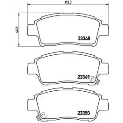 Комплект тормозных колодок, дисковый тормоз P83050 BREMBO - купить в магазине запчастей по Украине